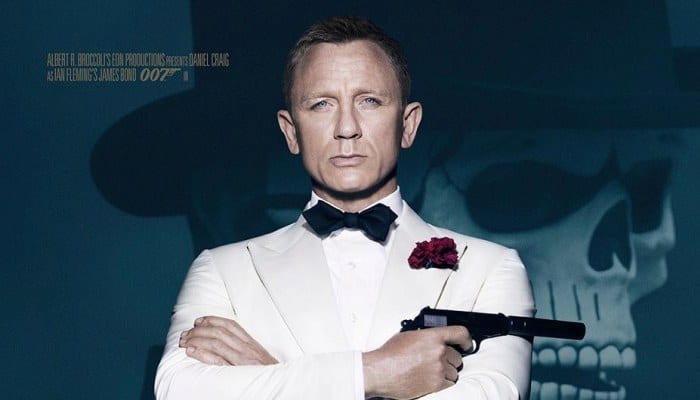 Daniel Craig como o agente 007 em material promocional do filme Spectre