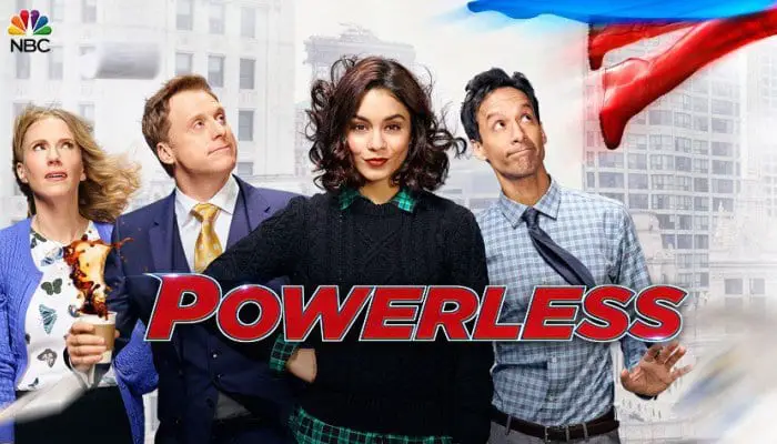 Imagem promocional da série de TV Powerless