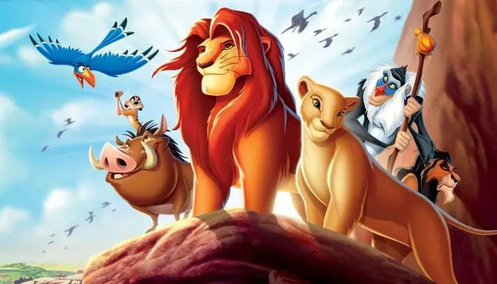 Imagem da animação o Rei Leão