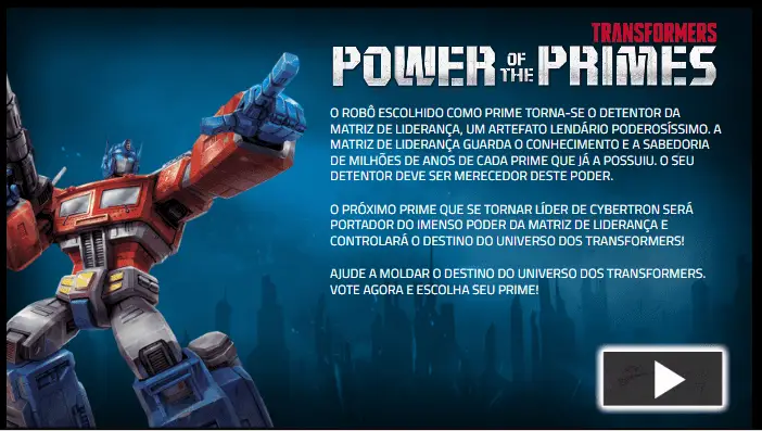 TRANSFOMERS | Hasbro promove votação para escolher o novo líder de Cybertron na animação