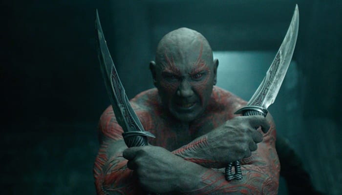 Dave Bautista como Drax em Guardiões da Galáxia