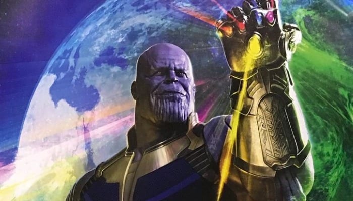Thanos em Pôster do filme Vingadores: Guerra Infinita
