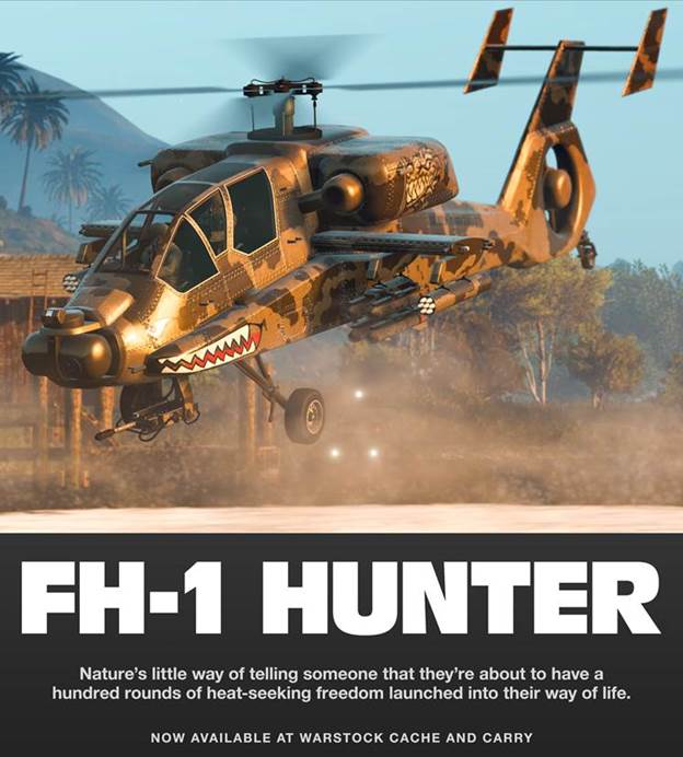 GTA Online: Helicóptero de Ataque FH-1 Hunter