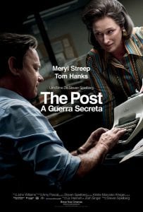 Tom Hanks e Meryl Streep em Pôster do filme The Post: A Guerra Secreta