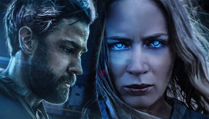 John Krasinski e Emily Blunt como membros do quarteto fantástico