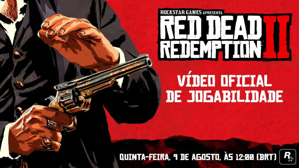 vídeo oficial de jogabilidade de Red Dead Redemption 2