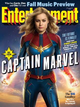 Capa da revista EW com a Capitã Marvel