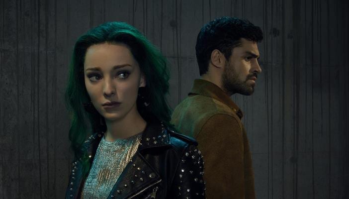 Imagem da série The Gifted com Polaris e Eclipse