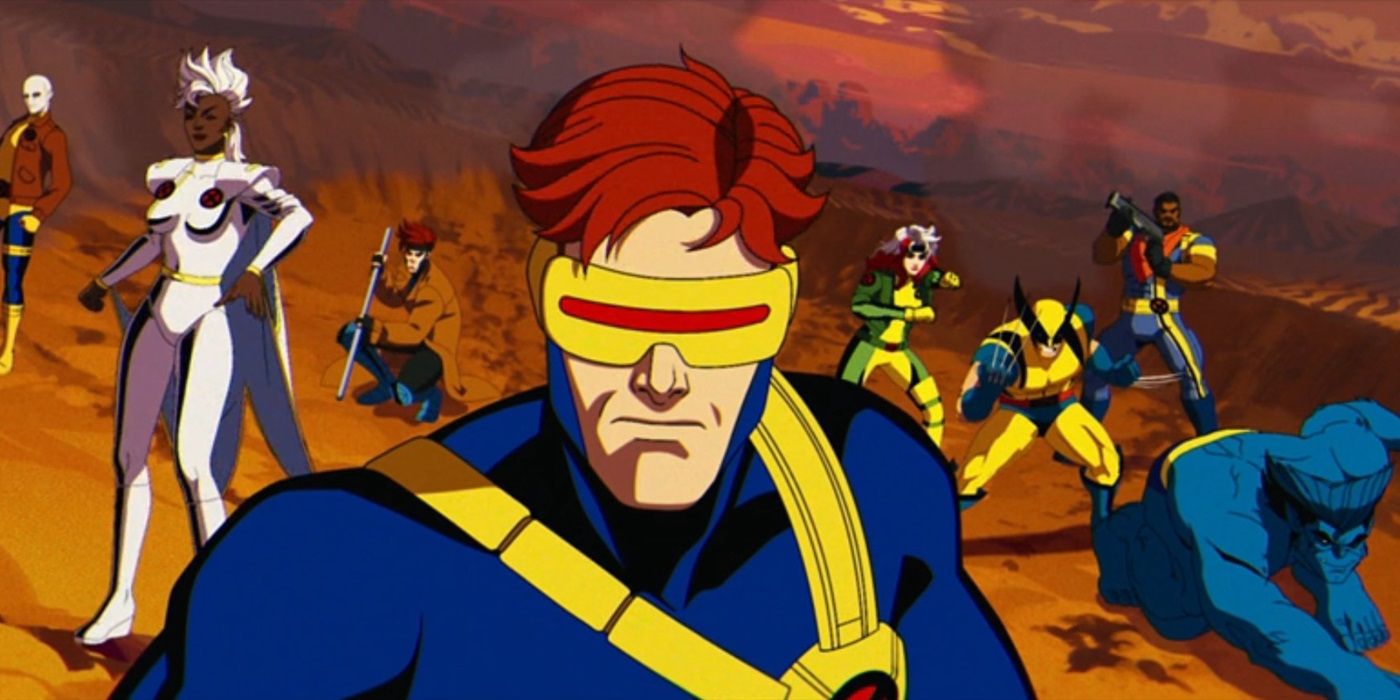 Cyclops and his team in X-Men 